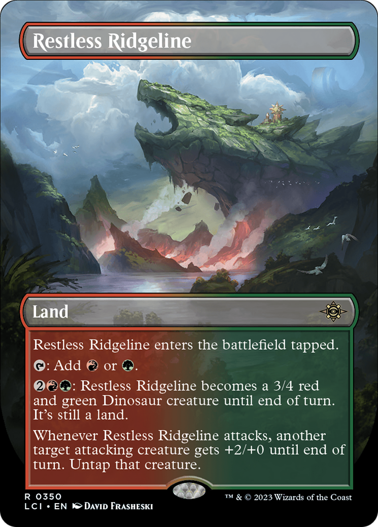 Restless Ridgeline (Borderless) (350) Foil - The Lost Caverns of Ixalan