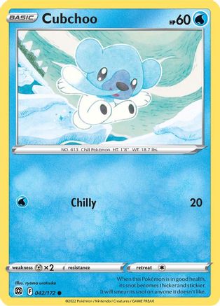 Cubchoo (042/172) [Sword & Shield: Brilliant Stars] | Silver Goblin