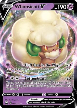 Whimsicott V (064/172) [Sword & Shield: Brilliant Stars] | Silver Goblin