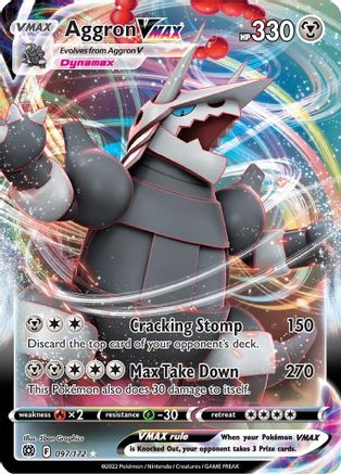 Aggron VMAX (97) Holofoil - SWSH09 Brilliant Stars