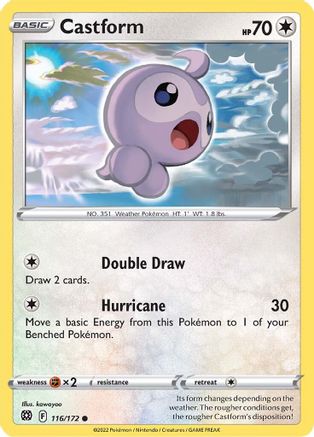 Castform (116) Reverse Holofoil - Brilliant Stars