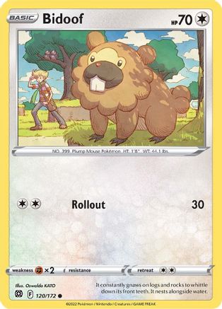 Bidoof (120/172) [Sword & Shield: Brilliant Stars] | Silver Goblin