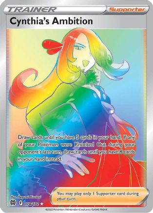 Cynthia's Ambition (Secret) (178) Holofoil - Brilliant Stars