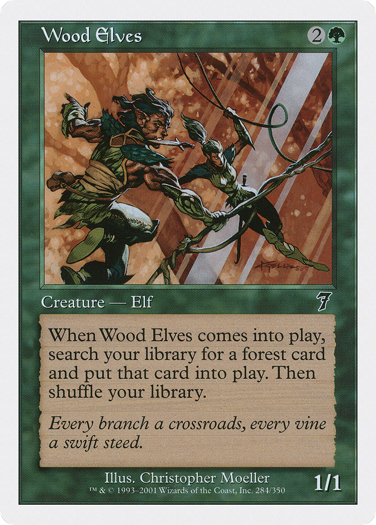 Wood Elves (284) Foil - Seventh Edition