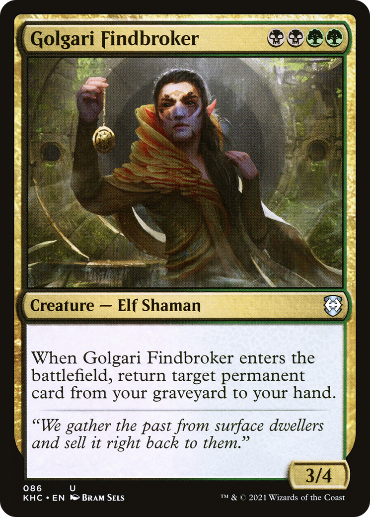 Golgari Findbroker (086) - Kaldheim Commander
