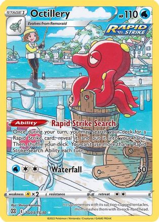 Octillery (TG03) Holofoil - SWSH09 Brilliant Stars Trainer Gallery
