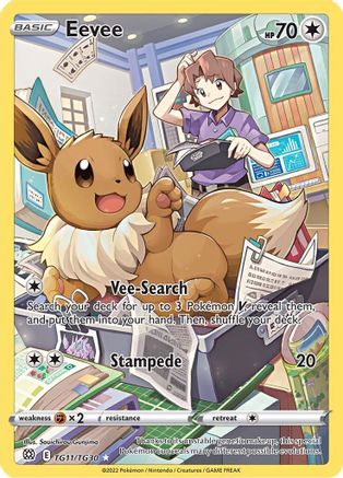 Eevee (TG11) Holofoil - Brilliant Stars Trainer Gallery