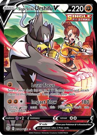 Single Strike Urshifu V (TG18) Holofoil - SWSH09 Brilliant Stars Trainer Gallery