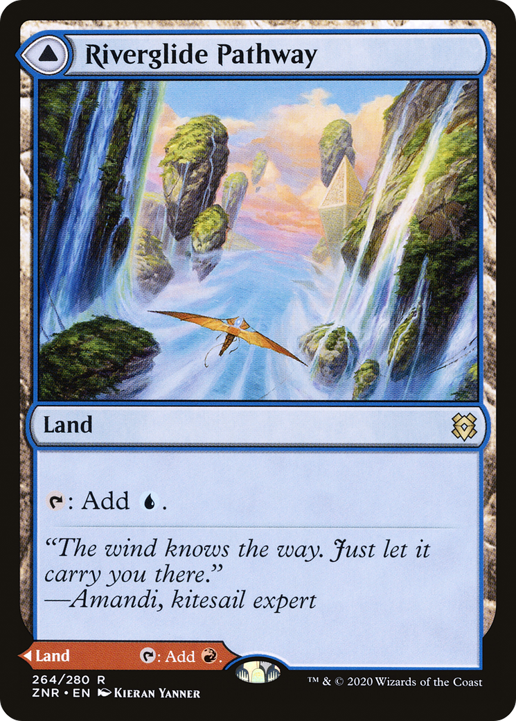 Riverglide Pathway // Lavaglide Pathway (264) Foil - Zendikar Rising