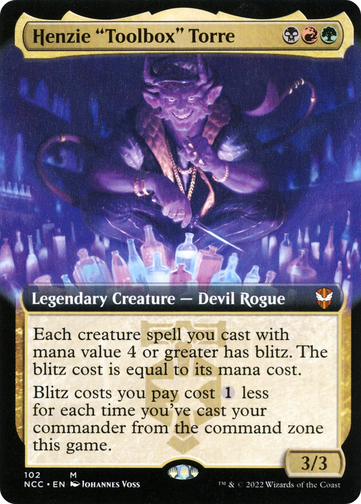 Henzie "Toolbox" Torre (Extended Art) (102) Foil - New Capenna Commander