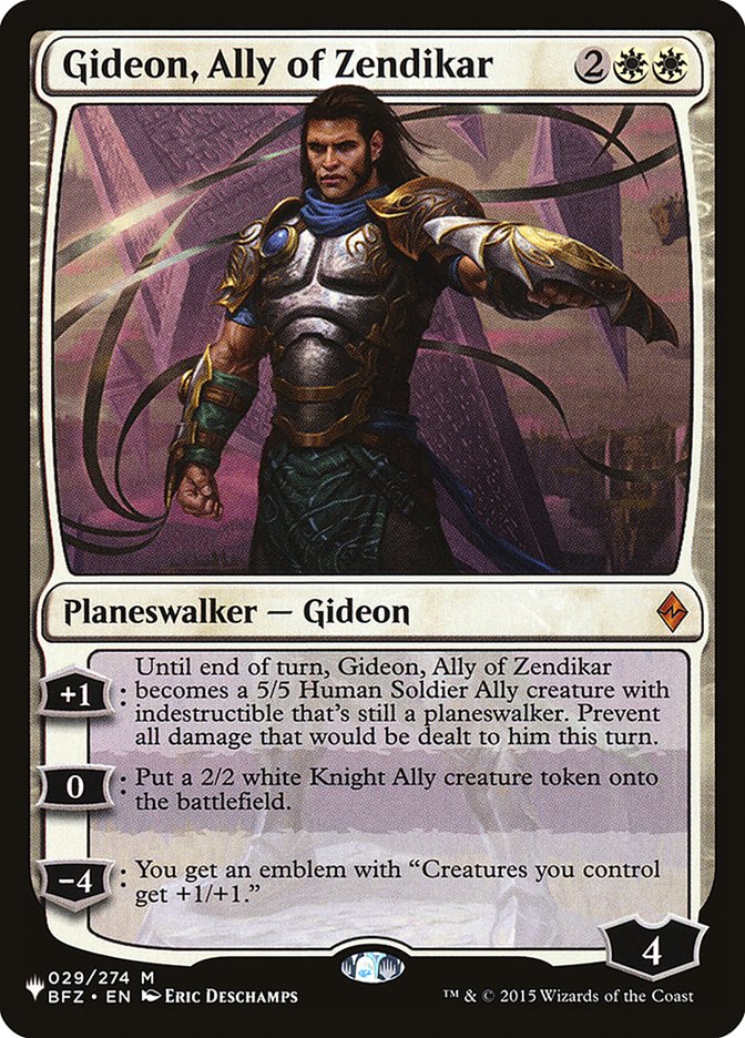 Gideon, Ally of Zendikar [The List] | Silver Goblin