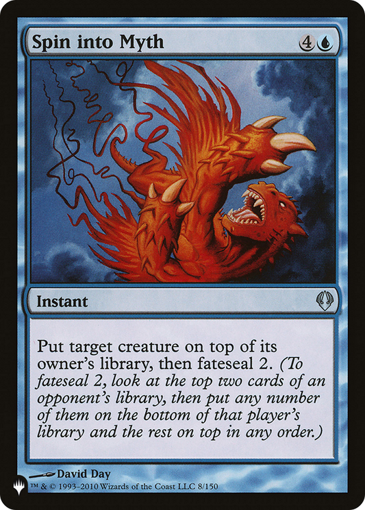 Spin into Myth (ARC-8) - The List