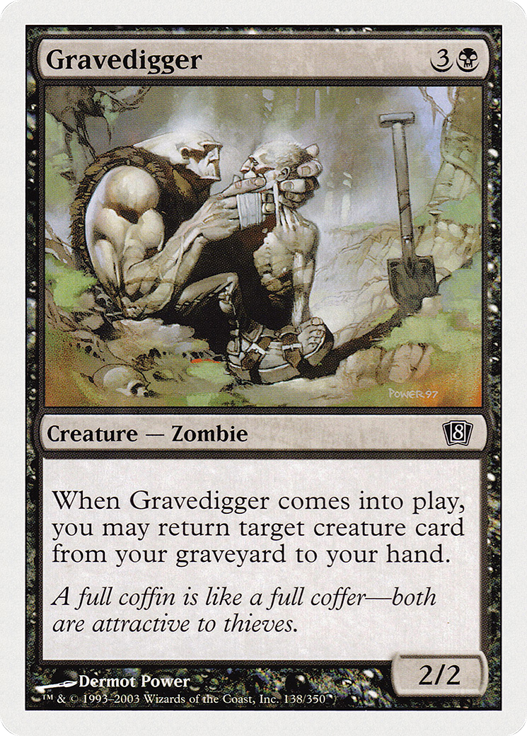 Gravedigger (138) Foil - Eighth Edition