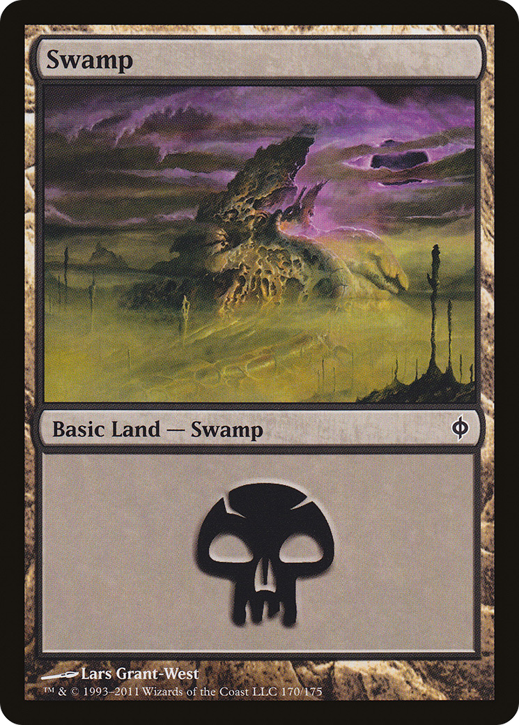Swamp (170) Foil - New Phyrexia