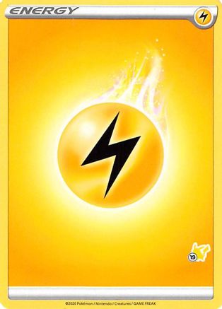 Lightning Energy (#19 Pikachu Stamped) () - Battle Academy 2022