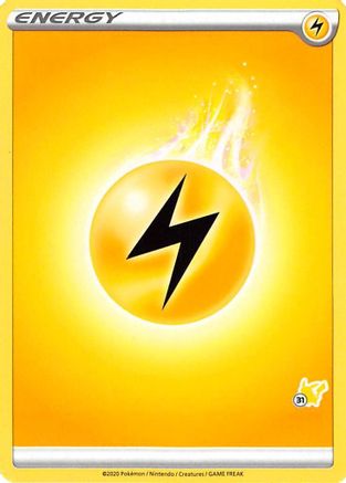 Lightning Energy (#31 Pikachu Stamped) () - Battle Academy 2022