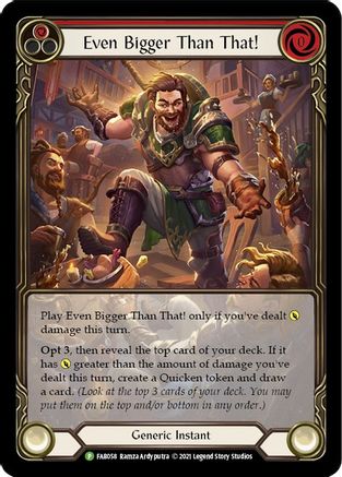 Even Bigger Than That! (Red) (FAB058) Rainbow Foil - FaB Promos
