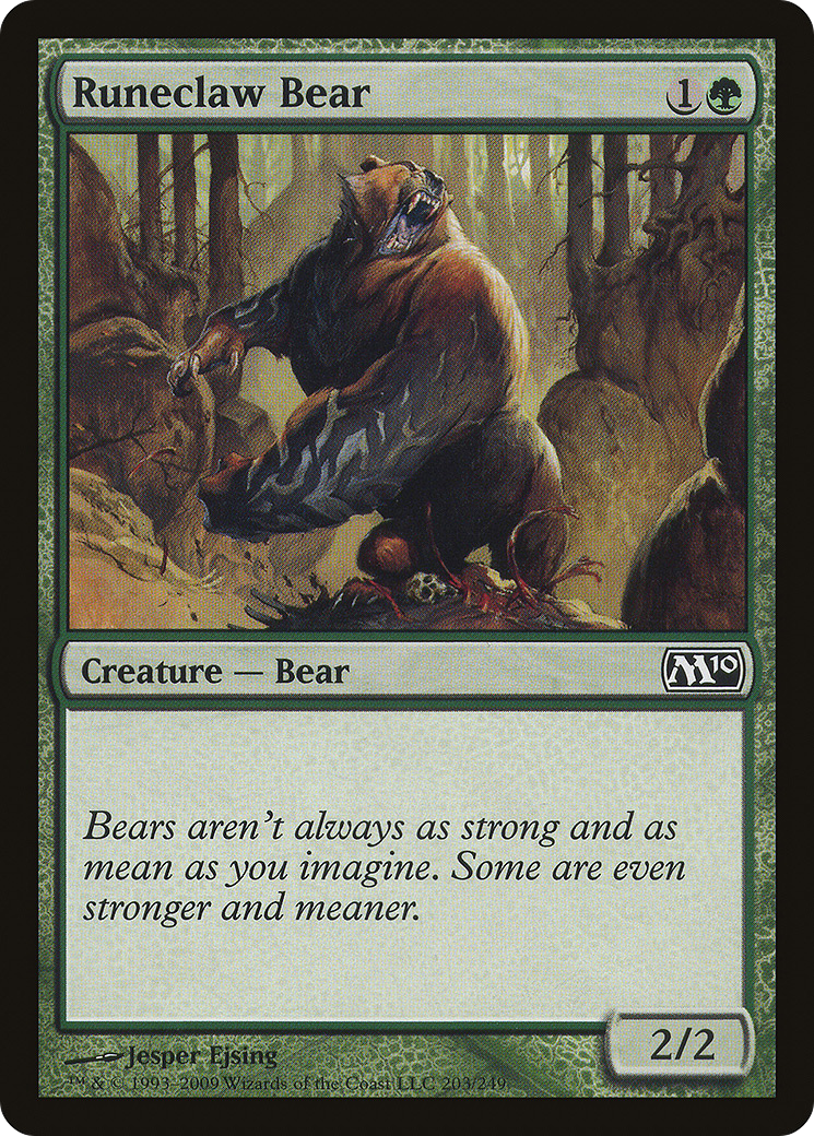 Runeclaw Bear (203) Foil - Magic 2010