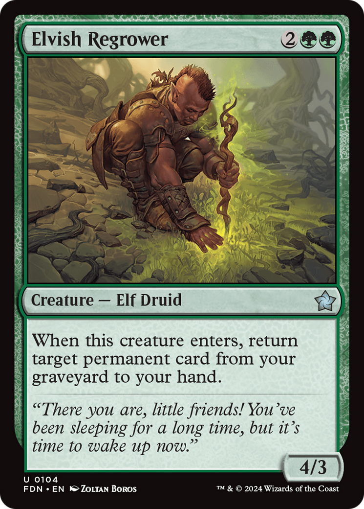 Elvish Regrower [Foundations] | Silver Goblin