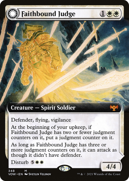 Faithbound Judge // Sinner's Judgment (Extended Art) (348) - Innistrad: Crimson Vow