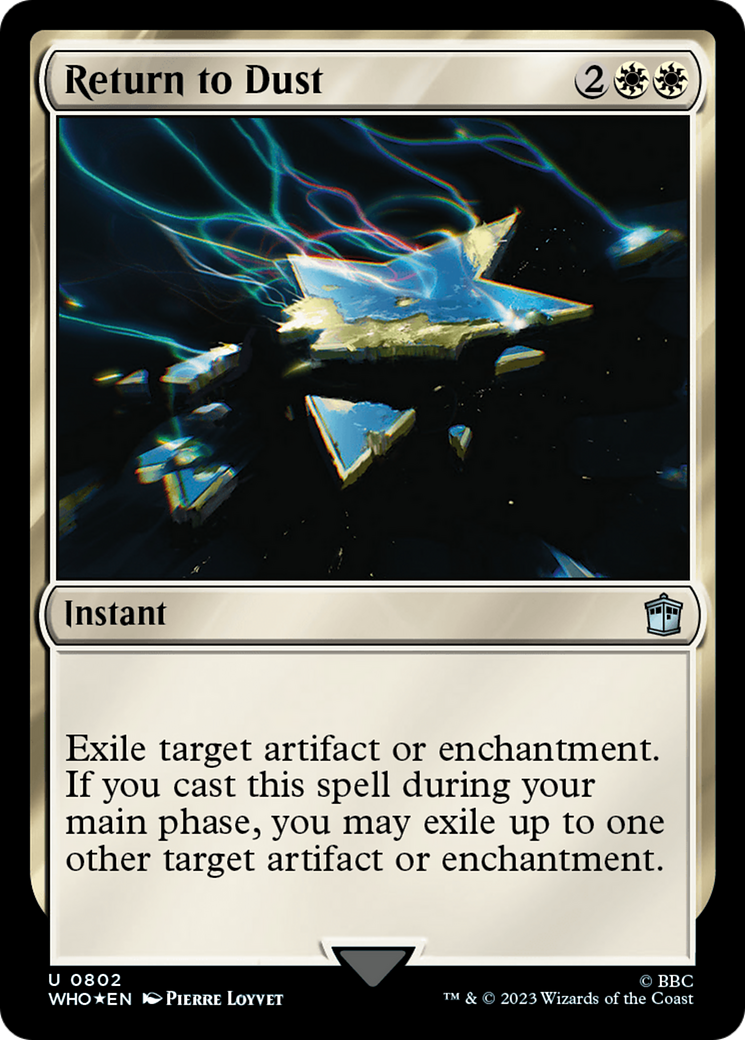 Return to Dust (Surge Foil) (802) Foil - Doctor Who