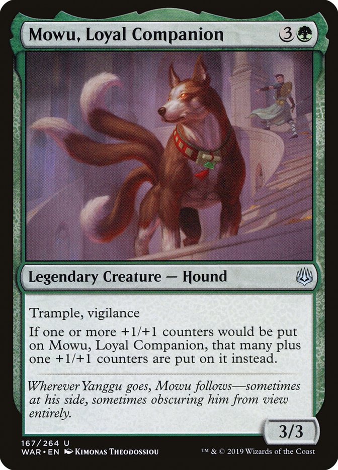 Mowu, Loyal Companion [War of the Spark] | Silver Goblin