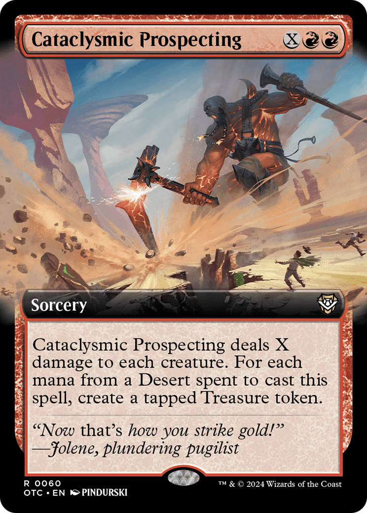 Cataclysmic Prospecting (Extended Art) [Outlaws of Thunder Junction Commander] | Silver Goblin