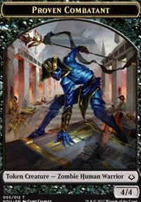 Proven Combatant // Cat Double-Sided Token [Hour of Devastation Tokens] | Silver Goblin