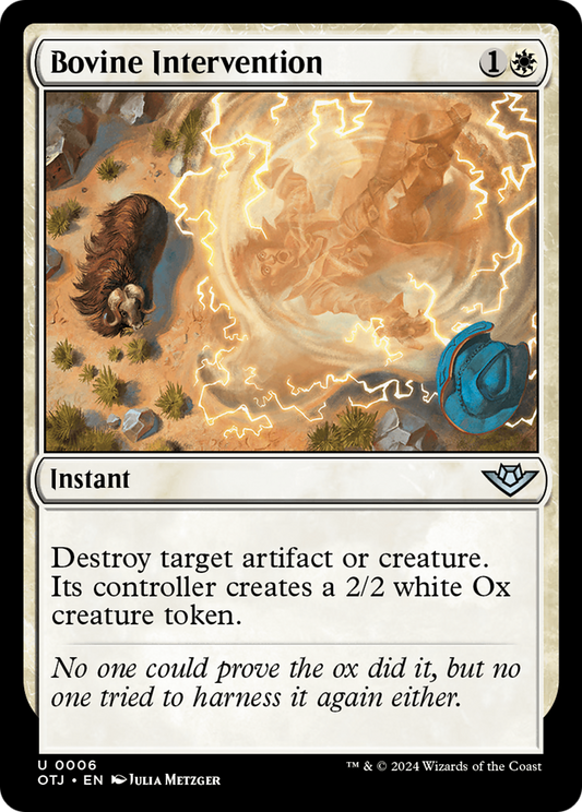 Bovine Intervention (006) Foil - Outlaws of Thunder Junction