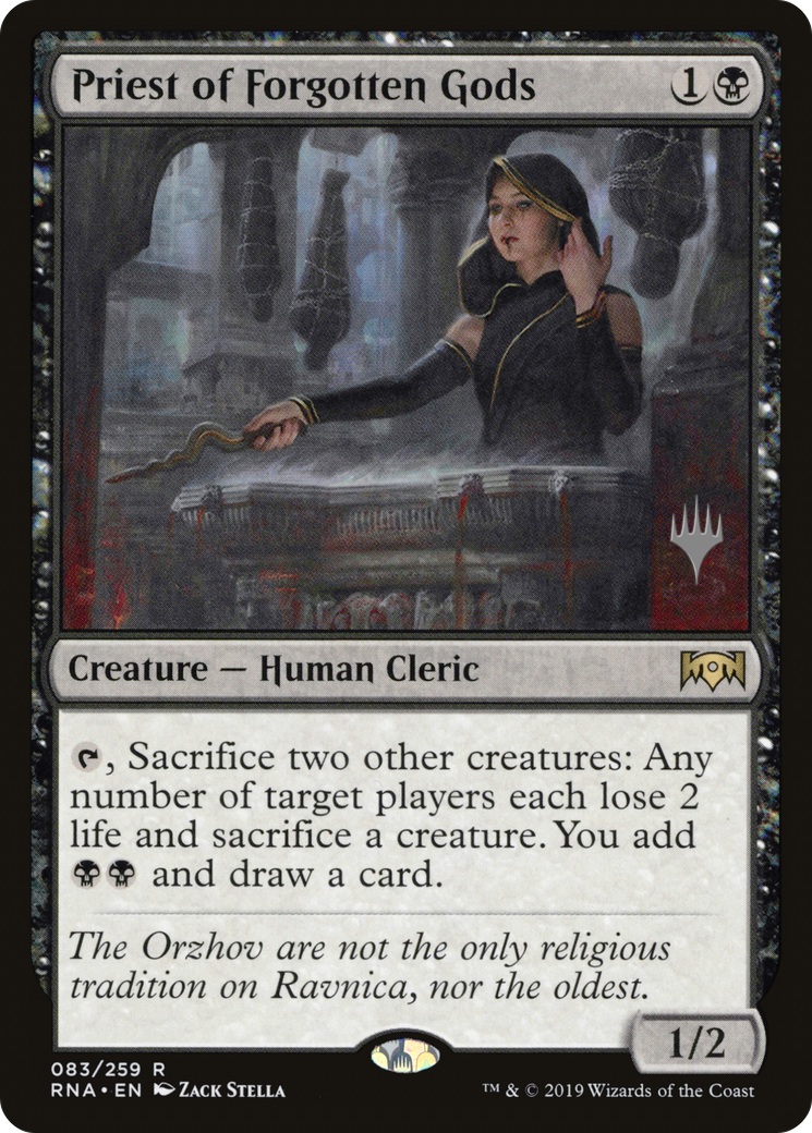 Priest of Forgotten Gods (83p) - Ravnica Allegiance Promos