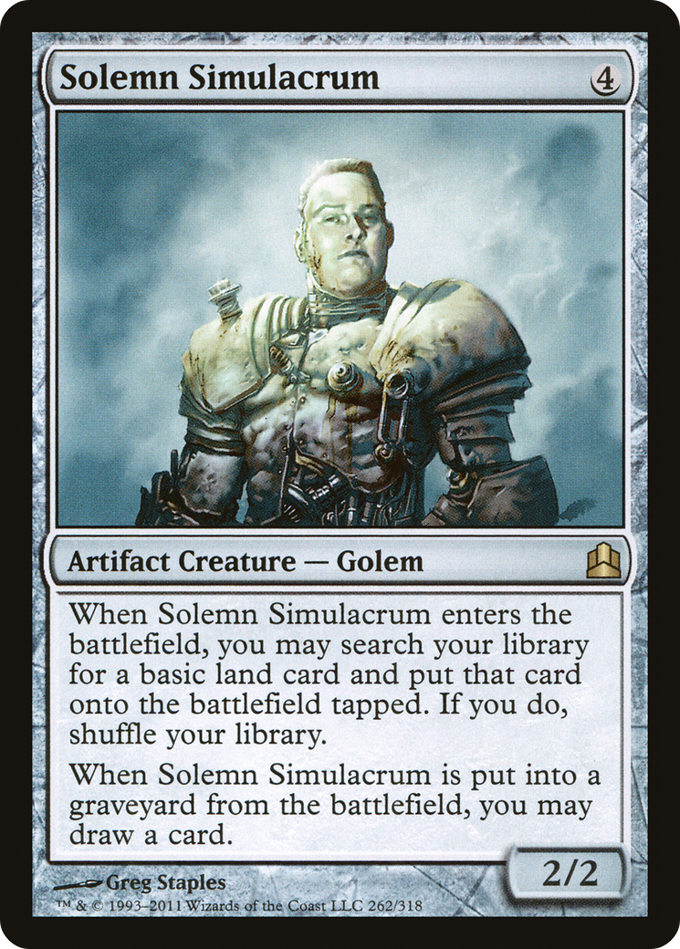 Solemn Simulacrum (262) - Commander 2011