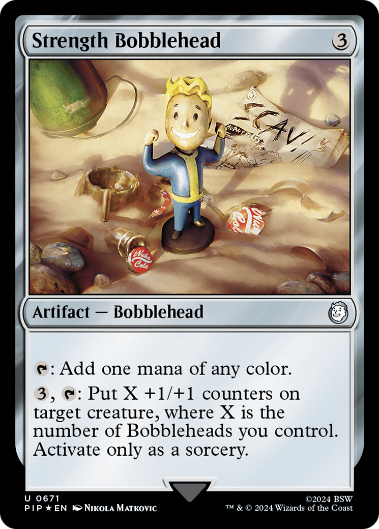 Strength Bobblehead (Surge Foil) (671) Foil - Fallout