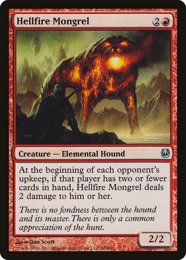 Hellfire Mongrel (048) - Duel Decks: Ajani vs. Nicol Bolas