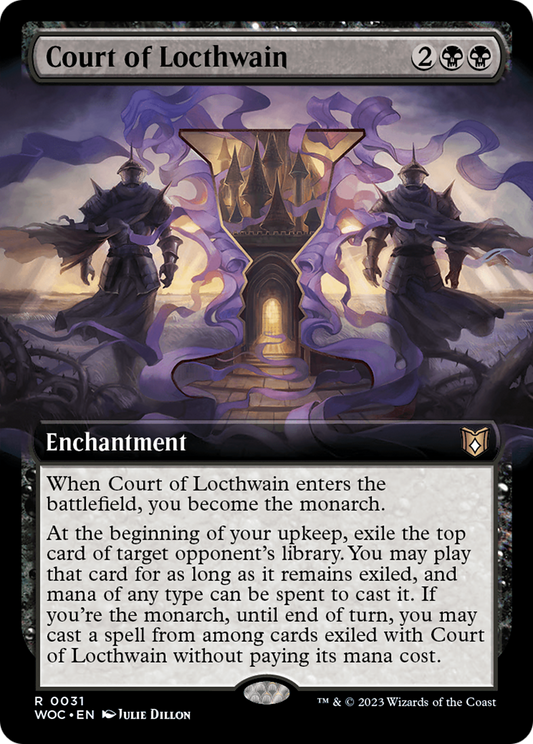 Court of Locthwain (Extended Art) (031) - Wilds of Eldraine Commander