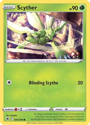 Scyther (004) (4) - SWSH10 Astral Radiance