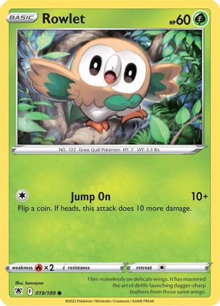 Rowlet (19) - SWSH10 Astral Radiance
