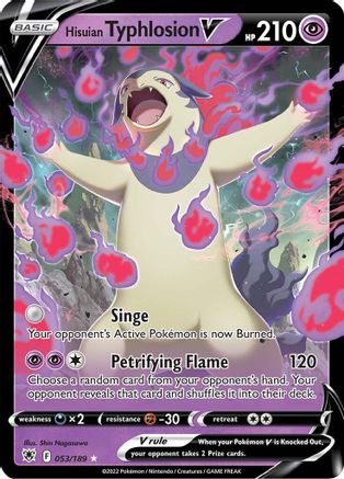 Hisuian Typhlosion V (53) Holofoil - SWSH10 Astral Radiance
