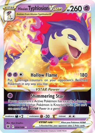 Hisuian Typhlosion VSTAR (54) Holofoil - SWSH10 Astral Radiance