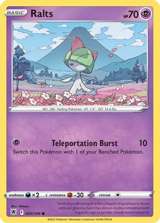 Ralts (60) - SWSH10 Astral Radiance