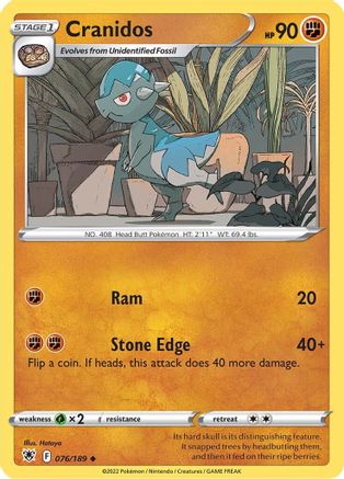Cranidos (76) - SWSH10 Astral Radiance
