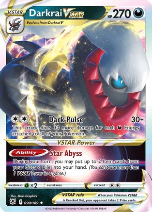 Darkrai VSTAR (99) Holofoil - SWSH10 Astral Radiance