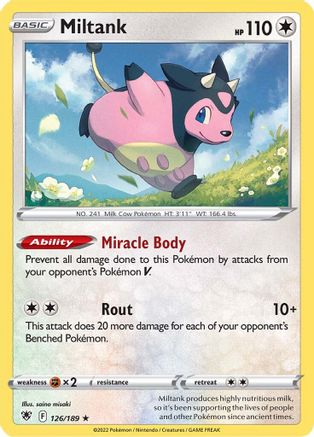 Miltank (126) Holofoil - SWSH10 Astral Radiance