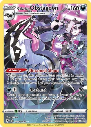 Galarian Obstagoon (TG10) Holofoil - SWSH10 Astral Radiance Trainer Gallery