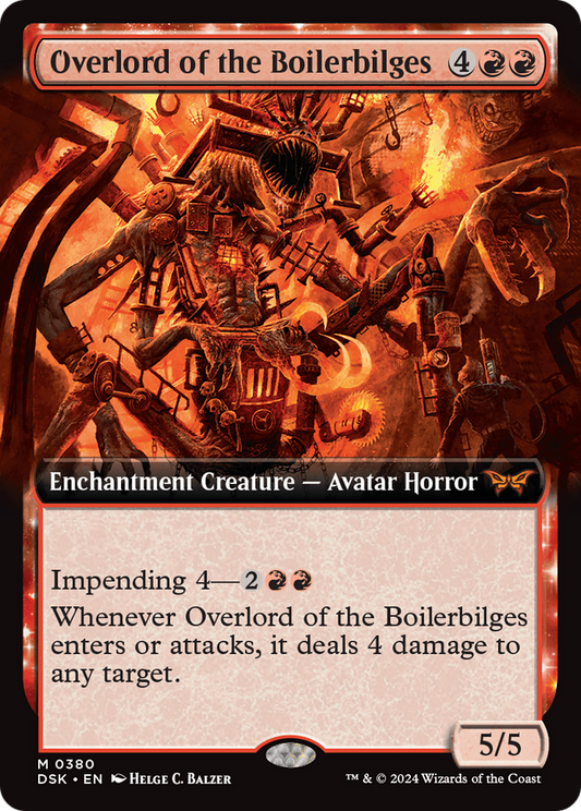 Overlord of the Boilerbilges (Extended Art) [Duskmourn: House of Horror] Foil