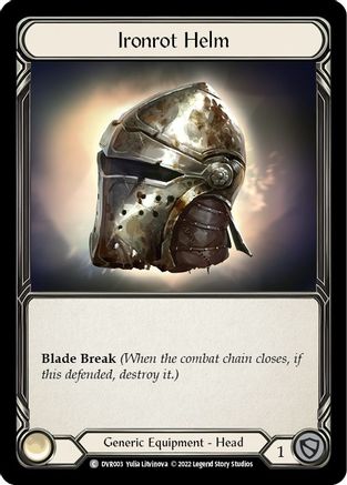 Ironrot Helm (DVR003) Rainbow Foil - Classic Battles: Rhinar vs Dorinthea