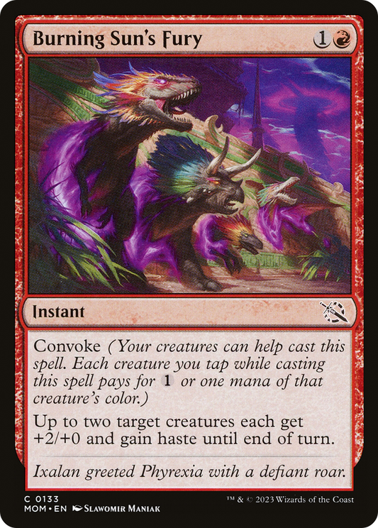 Burning Sun's Fury [March of the Machine] Foil