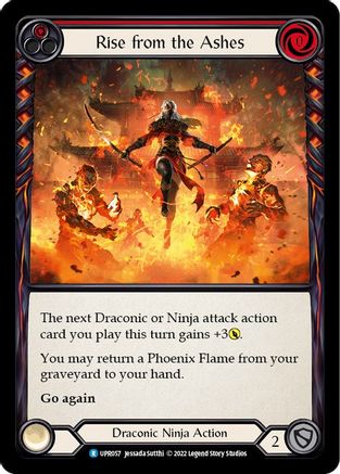 Rise from the Ashes (Red) (UPR057) Rainbow Foil - Uprising