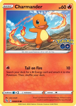 Charmander (008/078) [Pokémon GO] | Silver Goblin