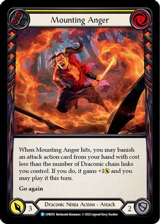 Mounting Anger (Yellow) (UPR055) Rainbow Foil - Uprising