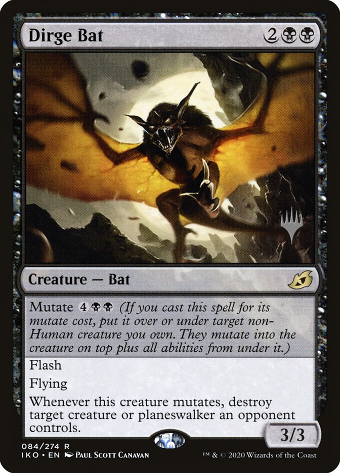 Dirge Bat (Promo Pack) [Ikoria: Lair of Behemoths Promos] | Silver Goblin